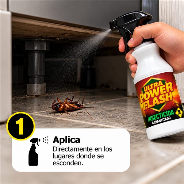 Paso 1: aplica el producto directamente en los lugares donde se esconden